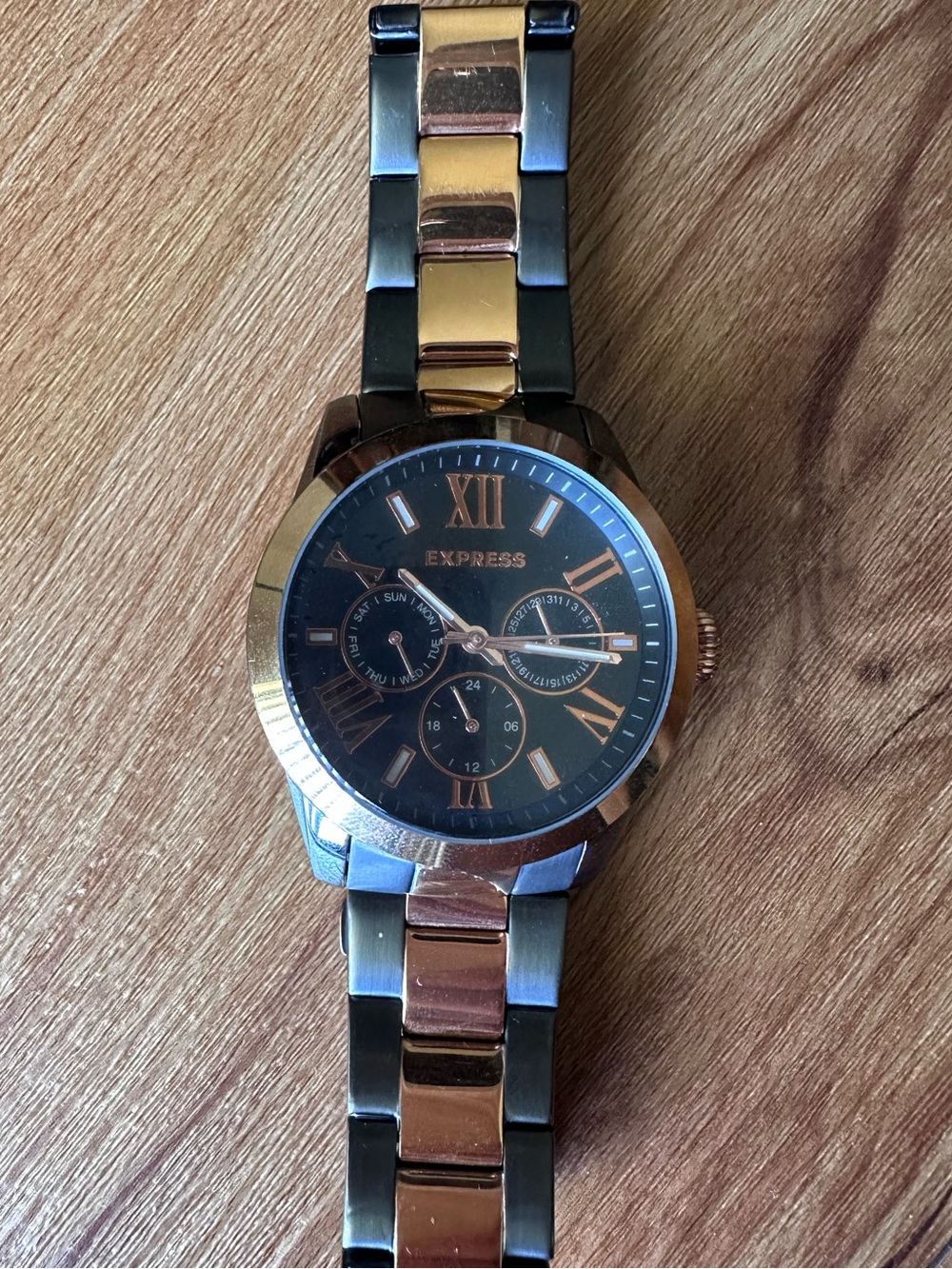 Express Black and Gold Women's Watch